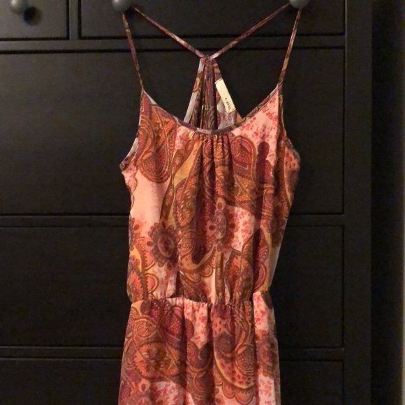 Pink and Orange Maxi Dress - Picture 2 of 15